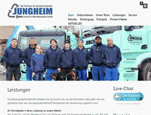 Tablet Screenshot of jungheim-bonn.de